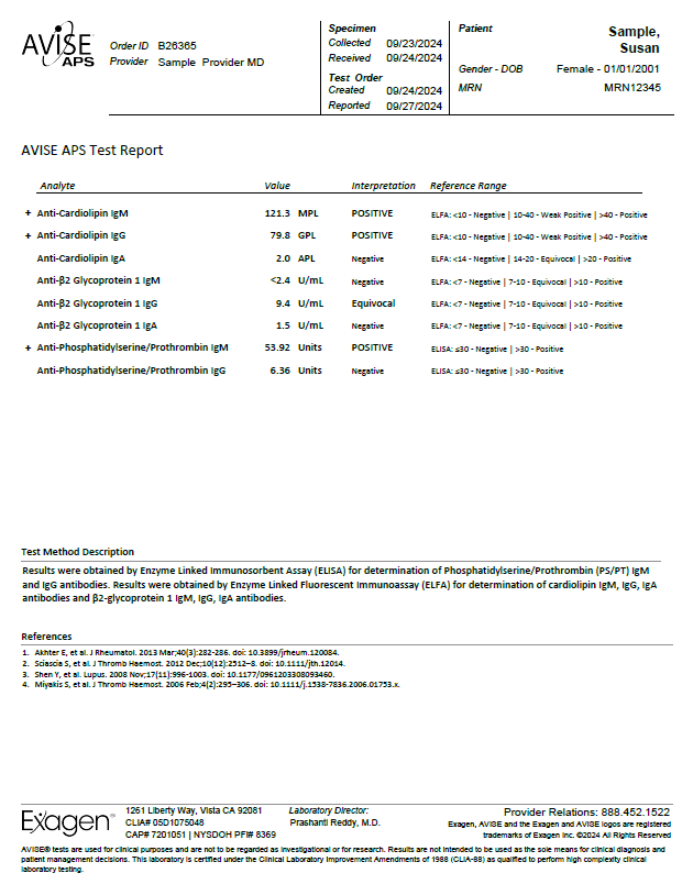 AVISE APS Test Report